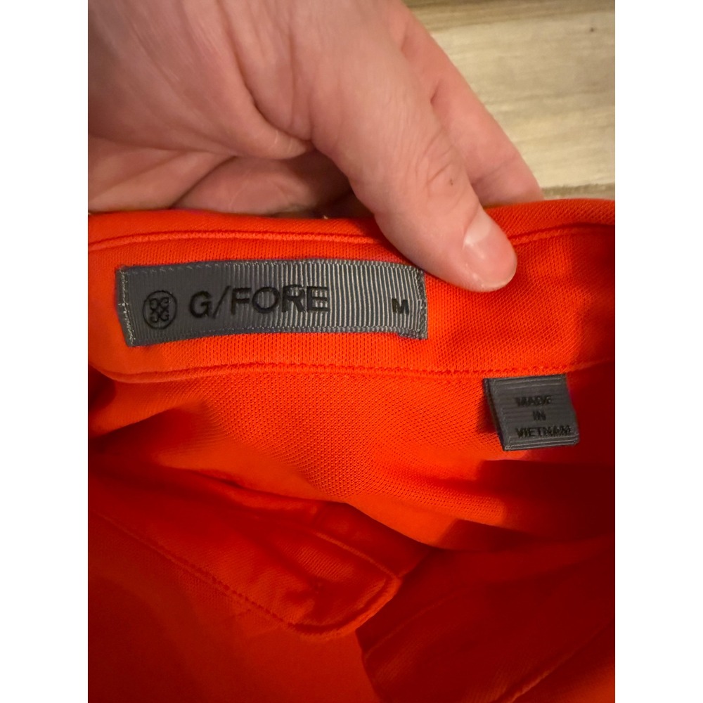 G/FORE Mens Poppy Red Performance Golf Polo Shirt GMP000025 Size Medium - Picture 2 of 10